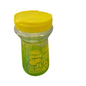 Juice glass container spell out vintage 24 oz